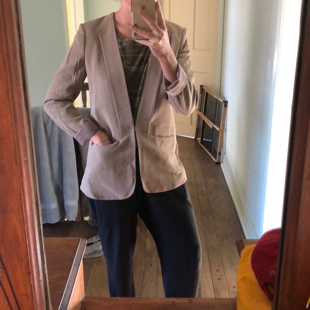 Theory Medora Hydric Taupe Blazer